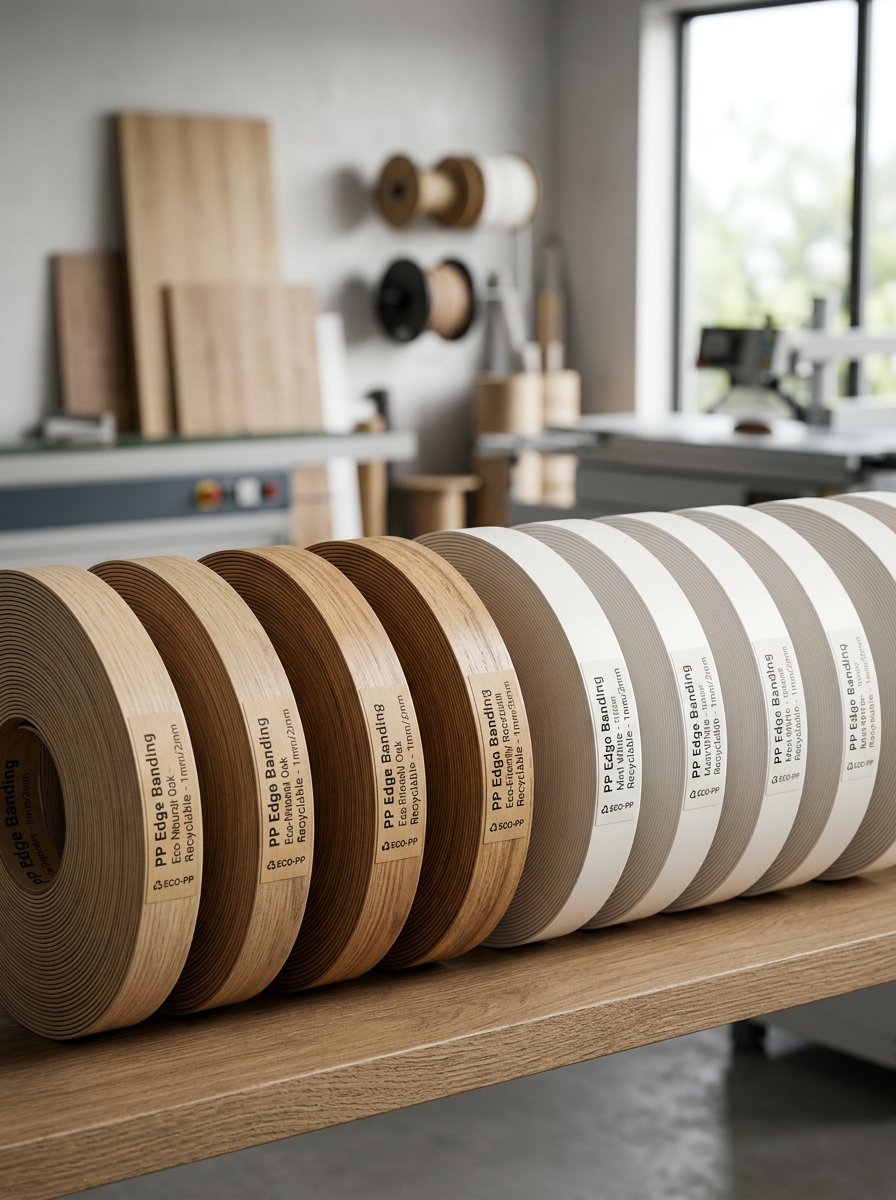 Edge banding color samples