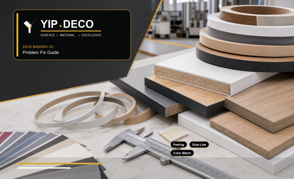YipDeco branded cover image for edge banding problem fix guide