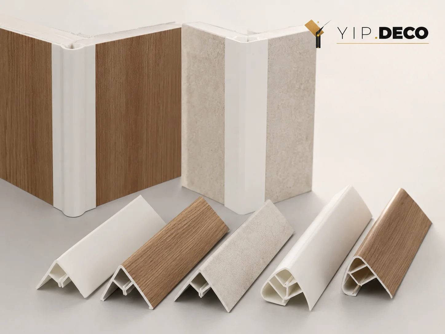 Corner moulding profile for inside and outside wall corners