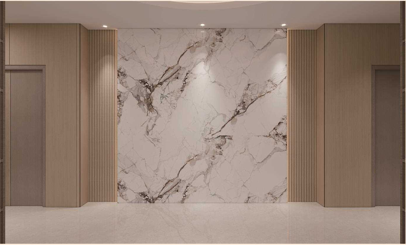 PVC decorative wall panels in interior wall scene