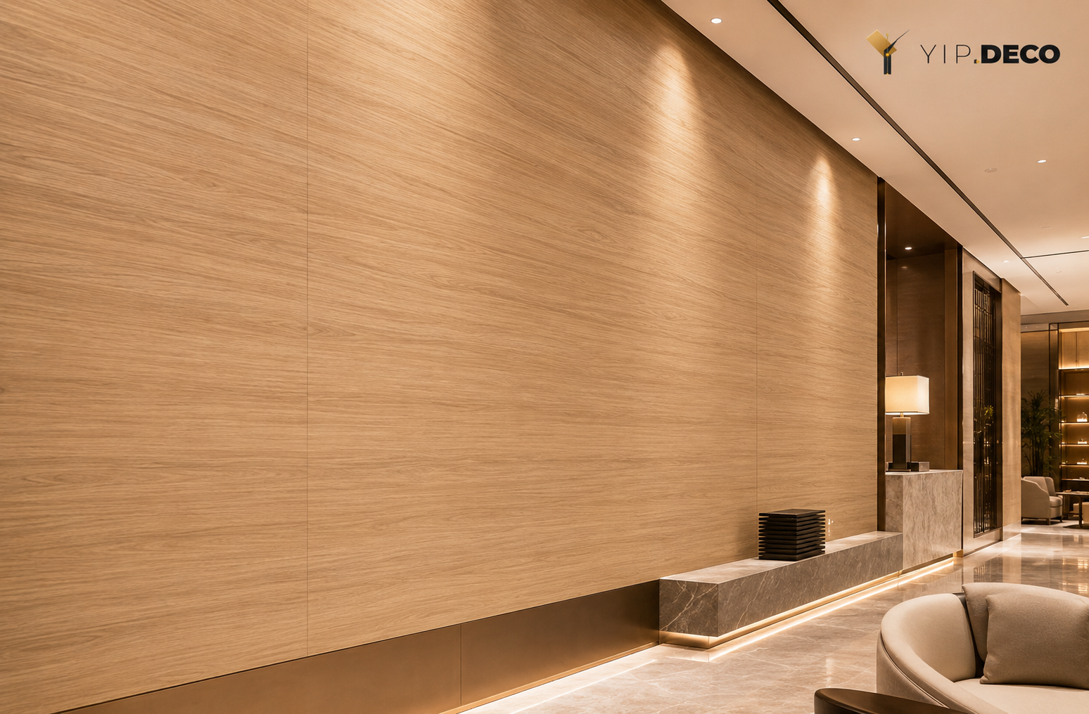 Plain SPC wall panel with solid matte PET surface in a modern bathroom setting