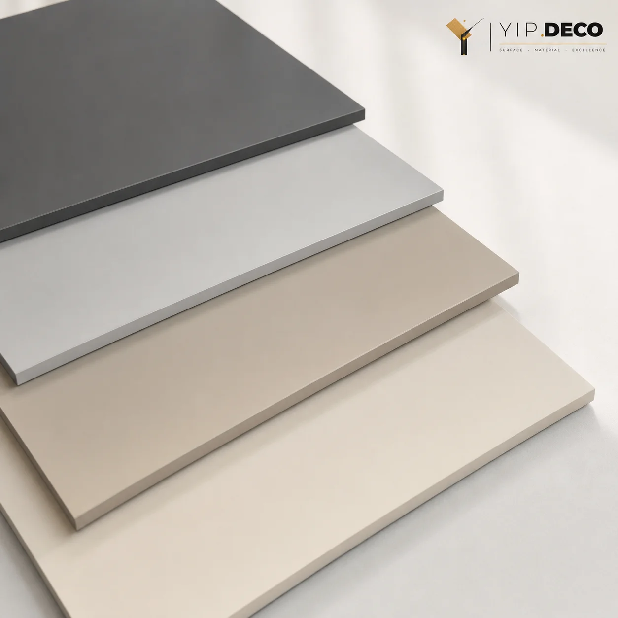 Solid color decorative surface finish