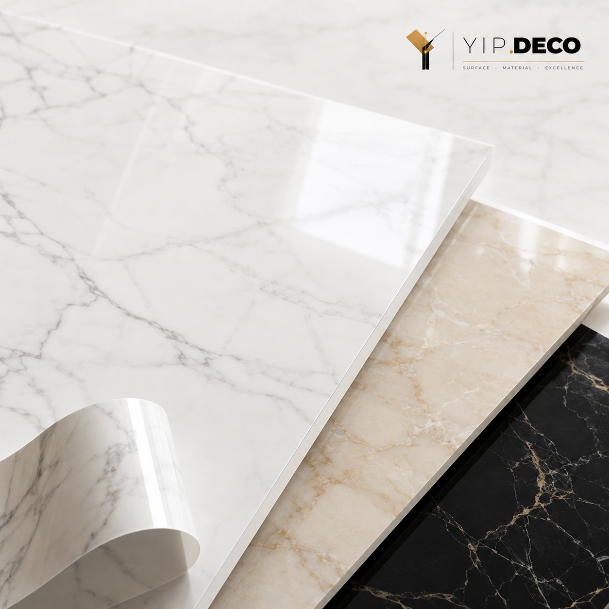 Marble decorative surface finish