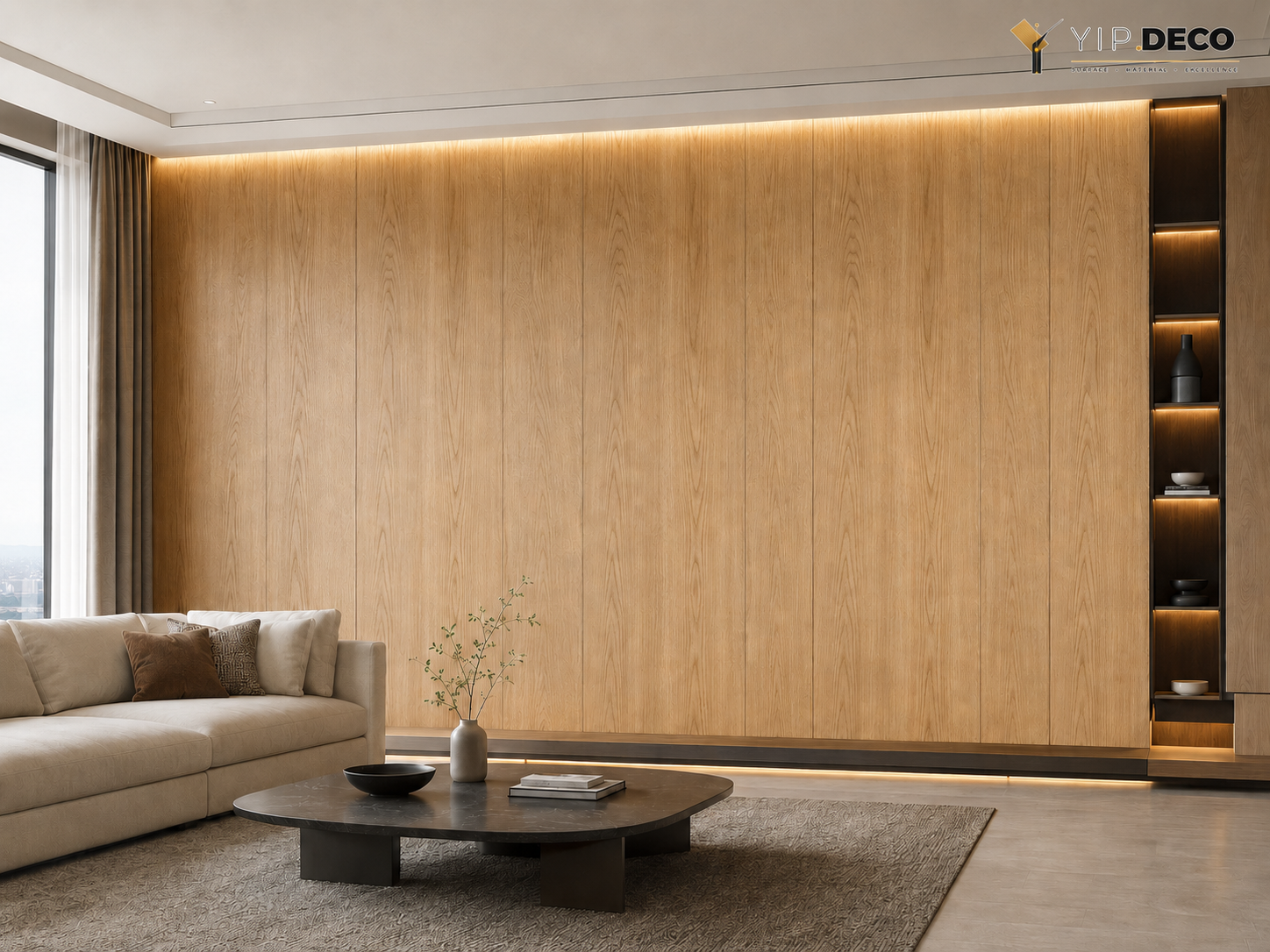 SPC panels protecting walls in a commercial spa wet area with high humidity and steam exposure
