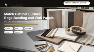 YipDeco matched cabinet surface edge banding wall panel material system cover