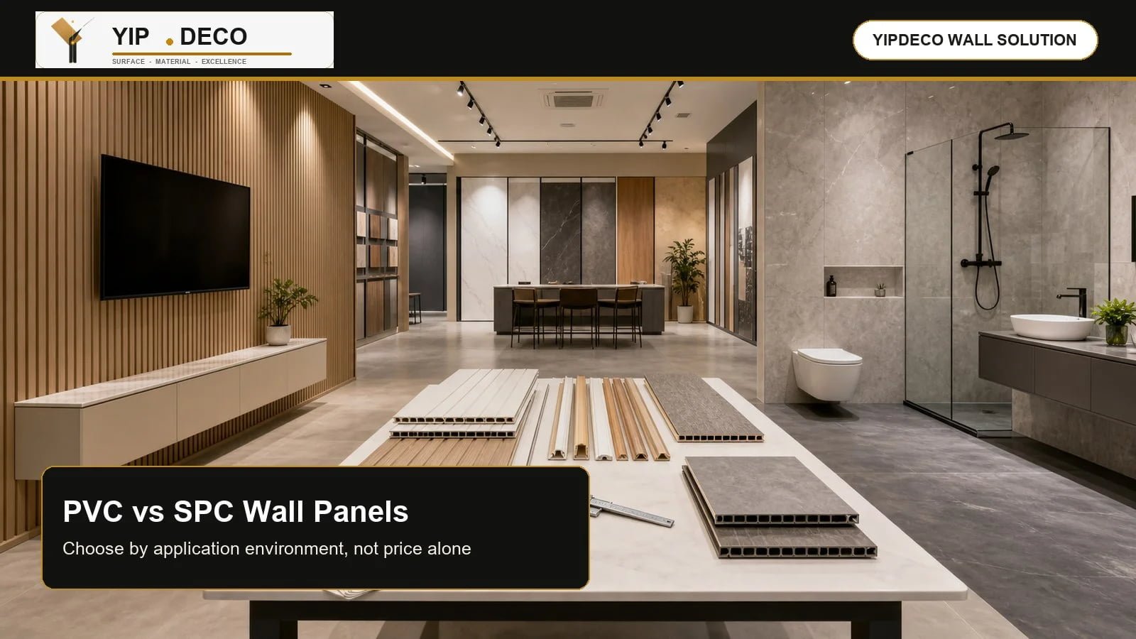 PVC wall panels vs SPC wall panels for commercial interiors